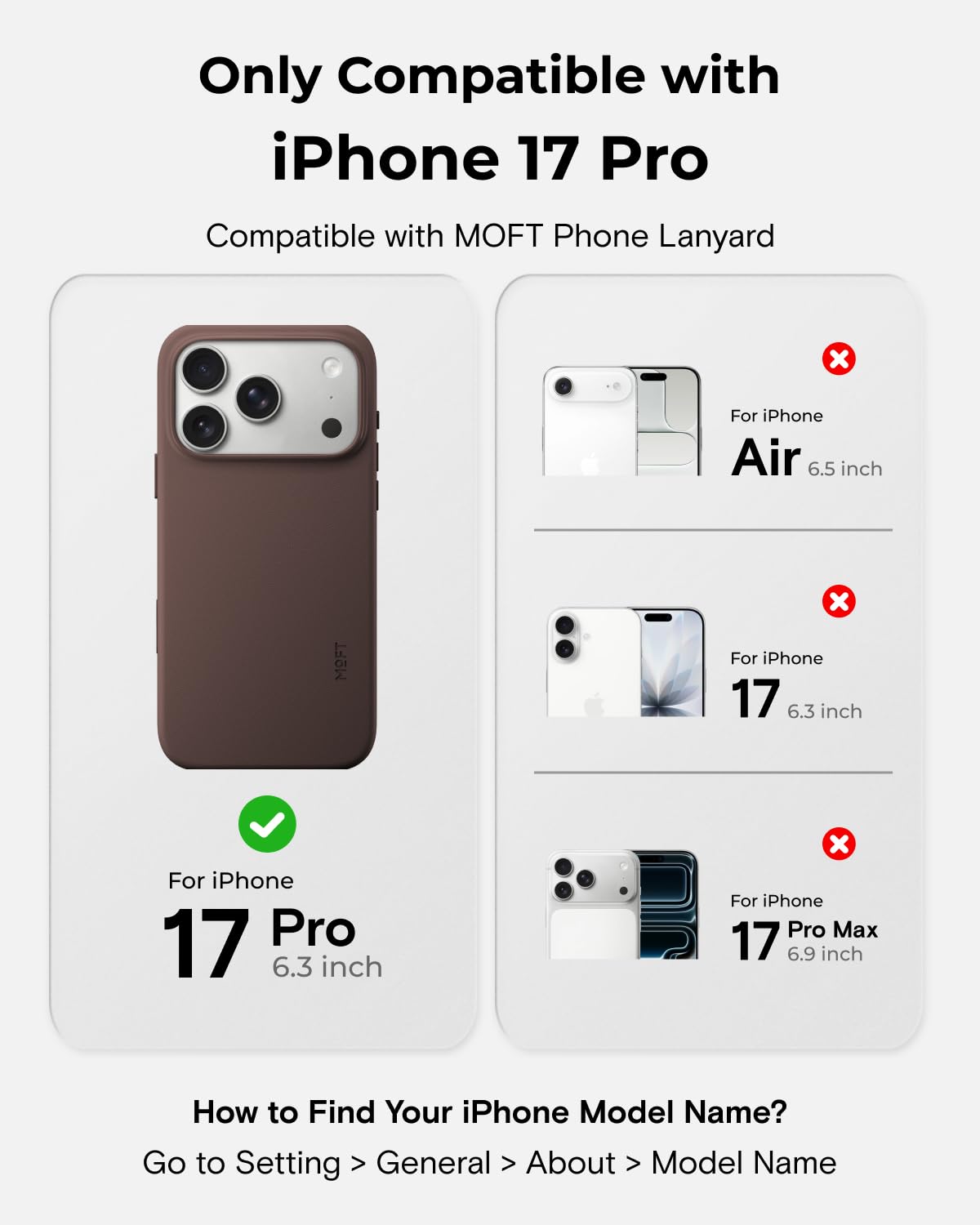 Amazon.com: MOFT for iPhone 17 Pro Case- MOVAS Snap Case, MagSafe